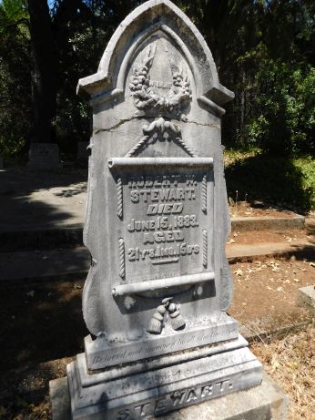 [Picture of Robert Stewart grave]